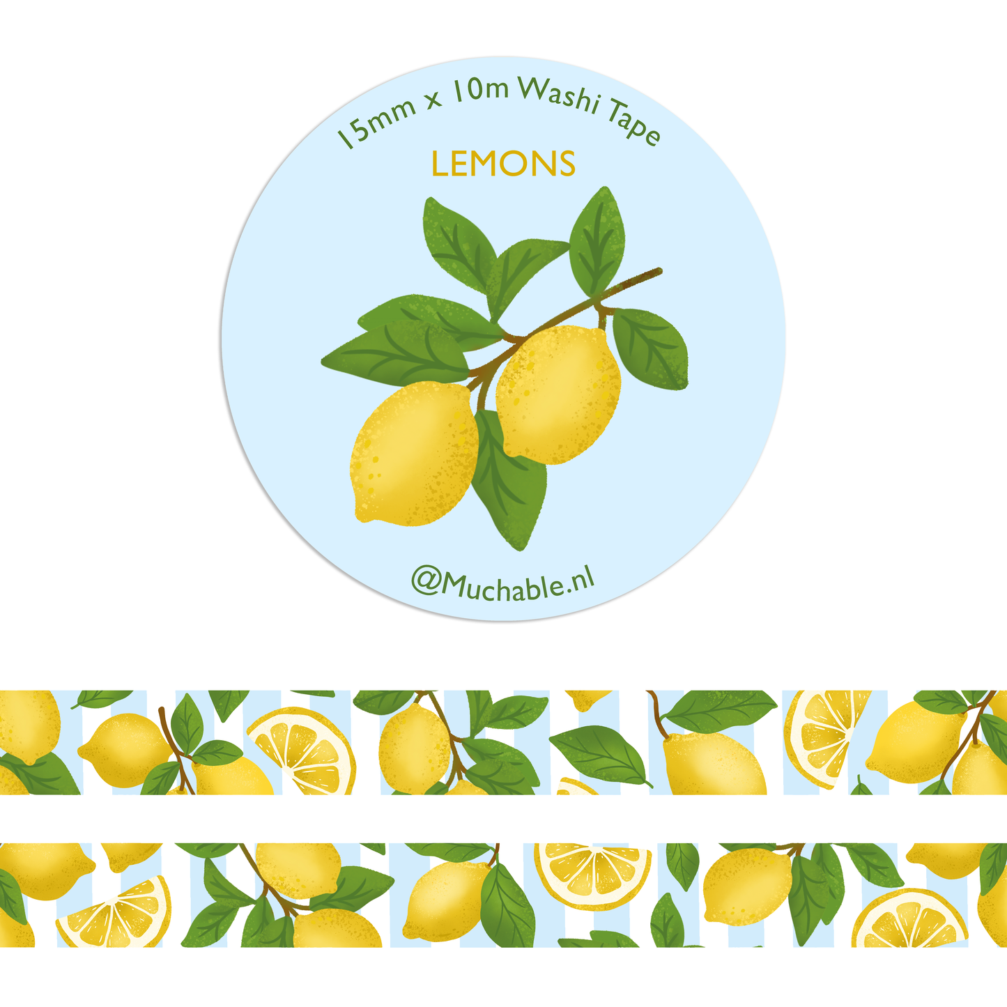 Washi Tape - Citrons
