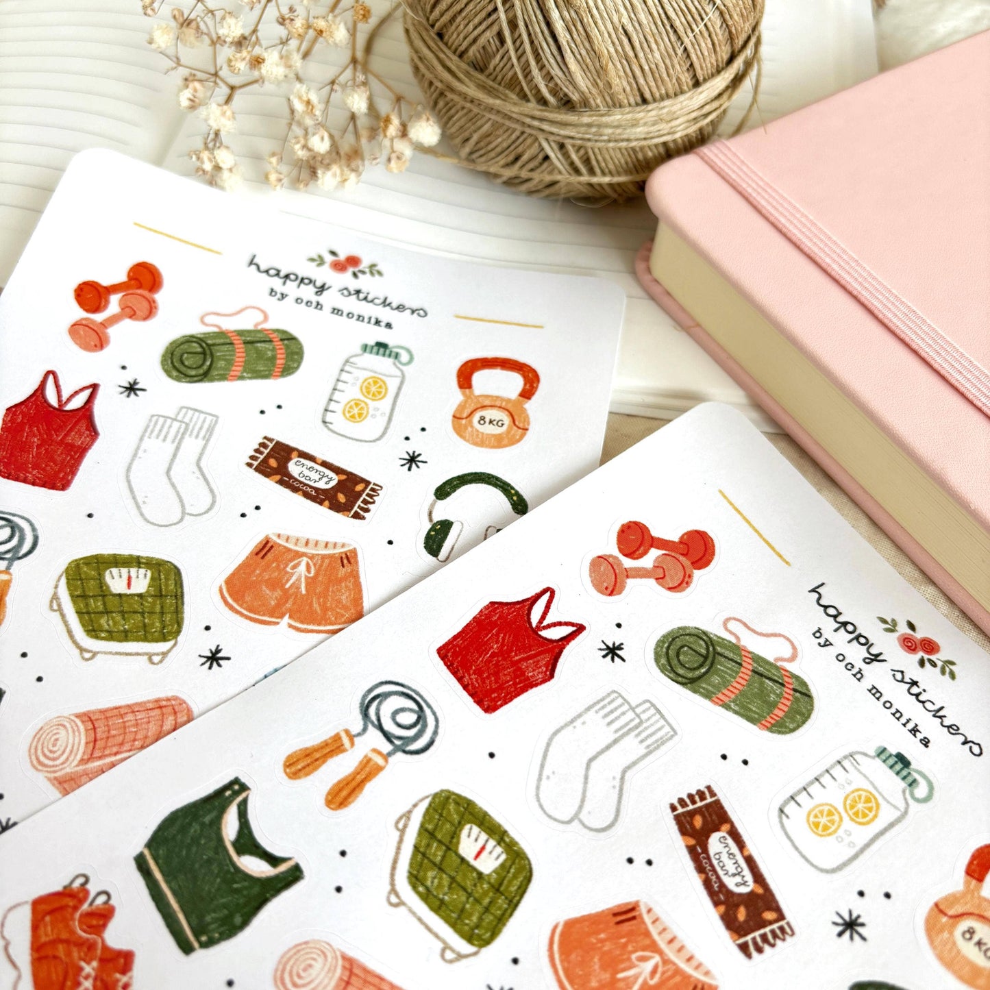 Planche de stickers - Fitness