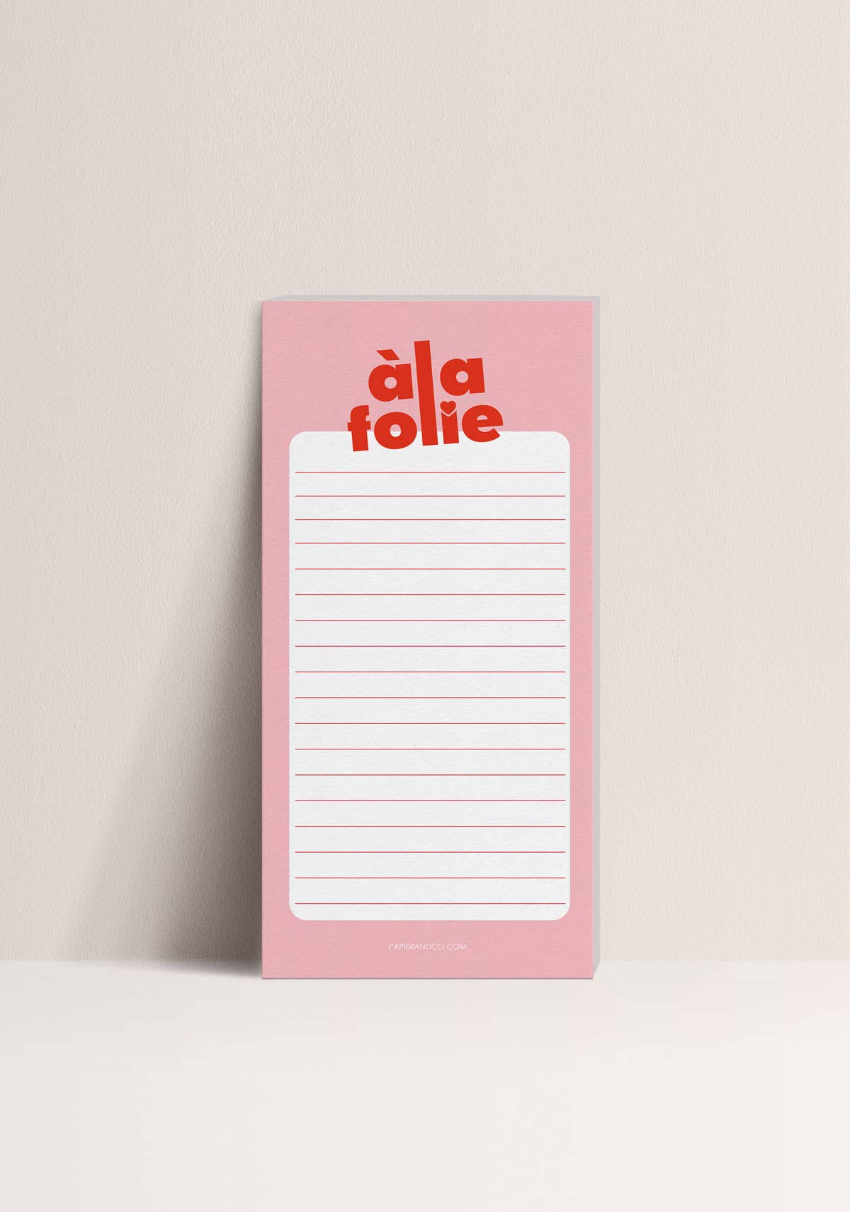 Bloc-Notes - A la Folie