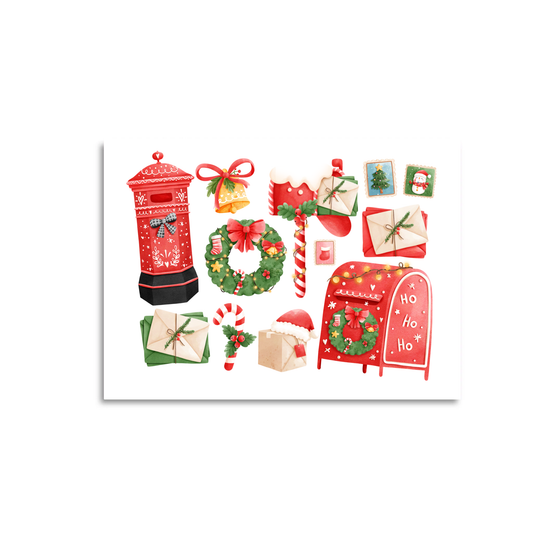 Carte postale - Courrier de Noël