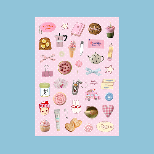 Planche de stickers - Douce Nostalgie