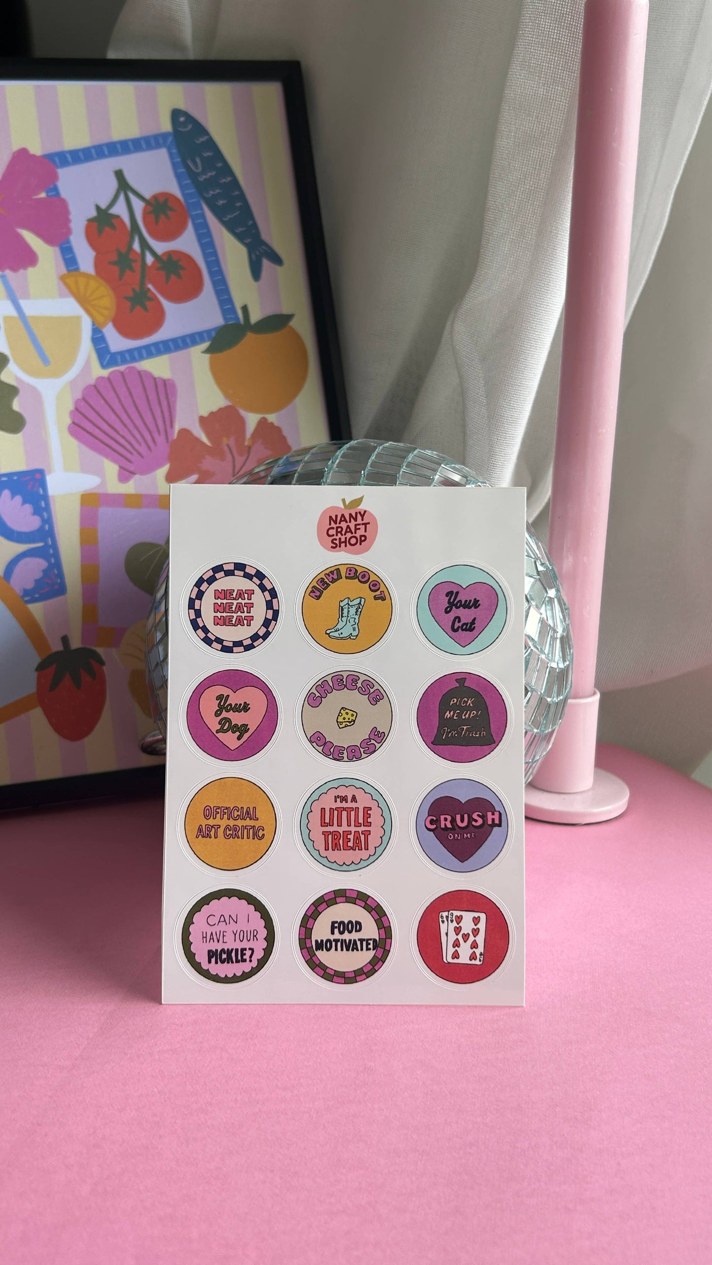 Planche de stickers - Étiquettes