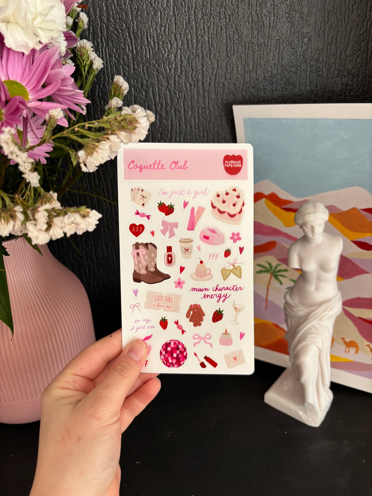 Planche de stickers - Coquette Club