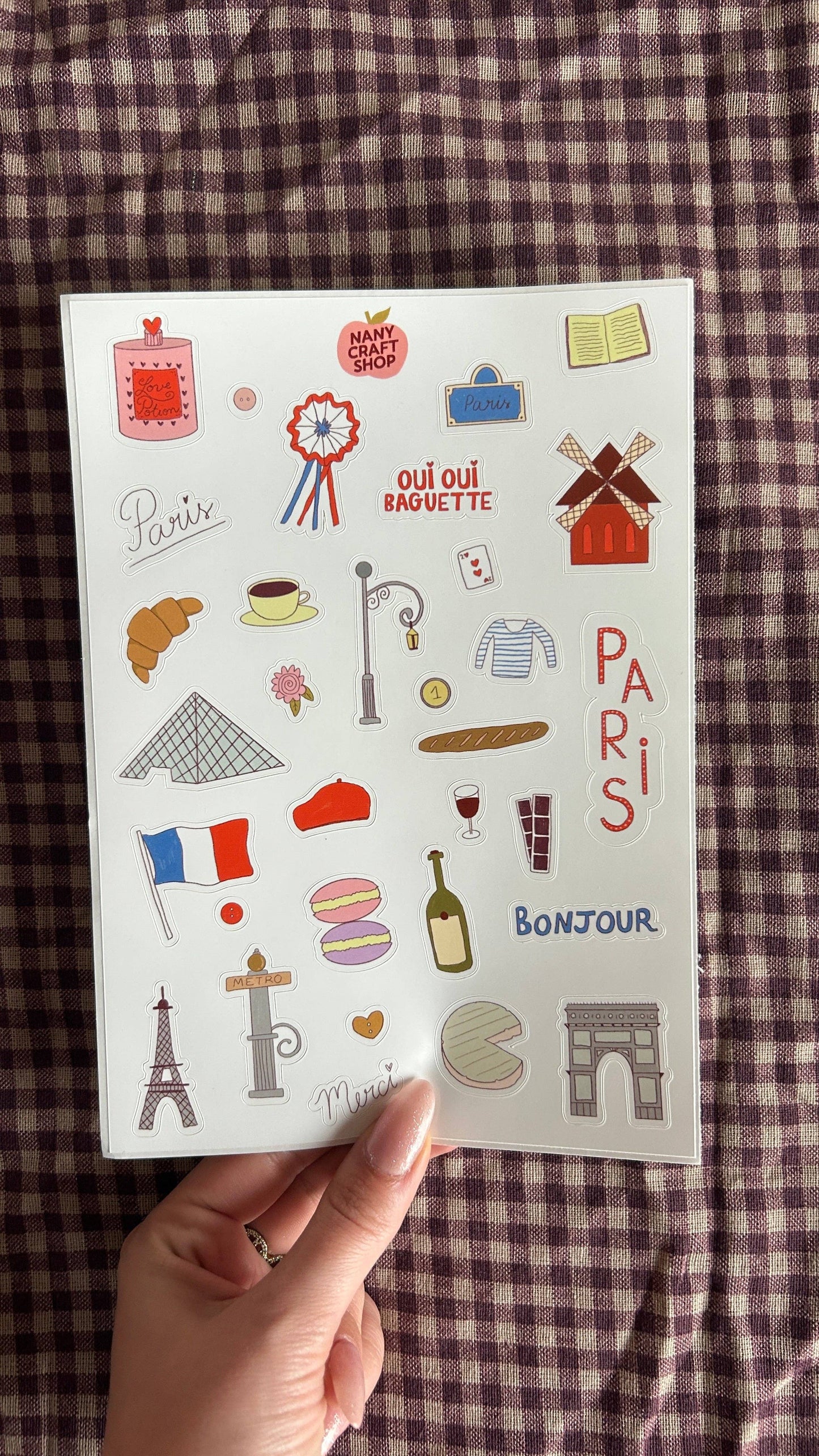 Planche de stickers - Paris