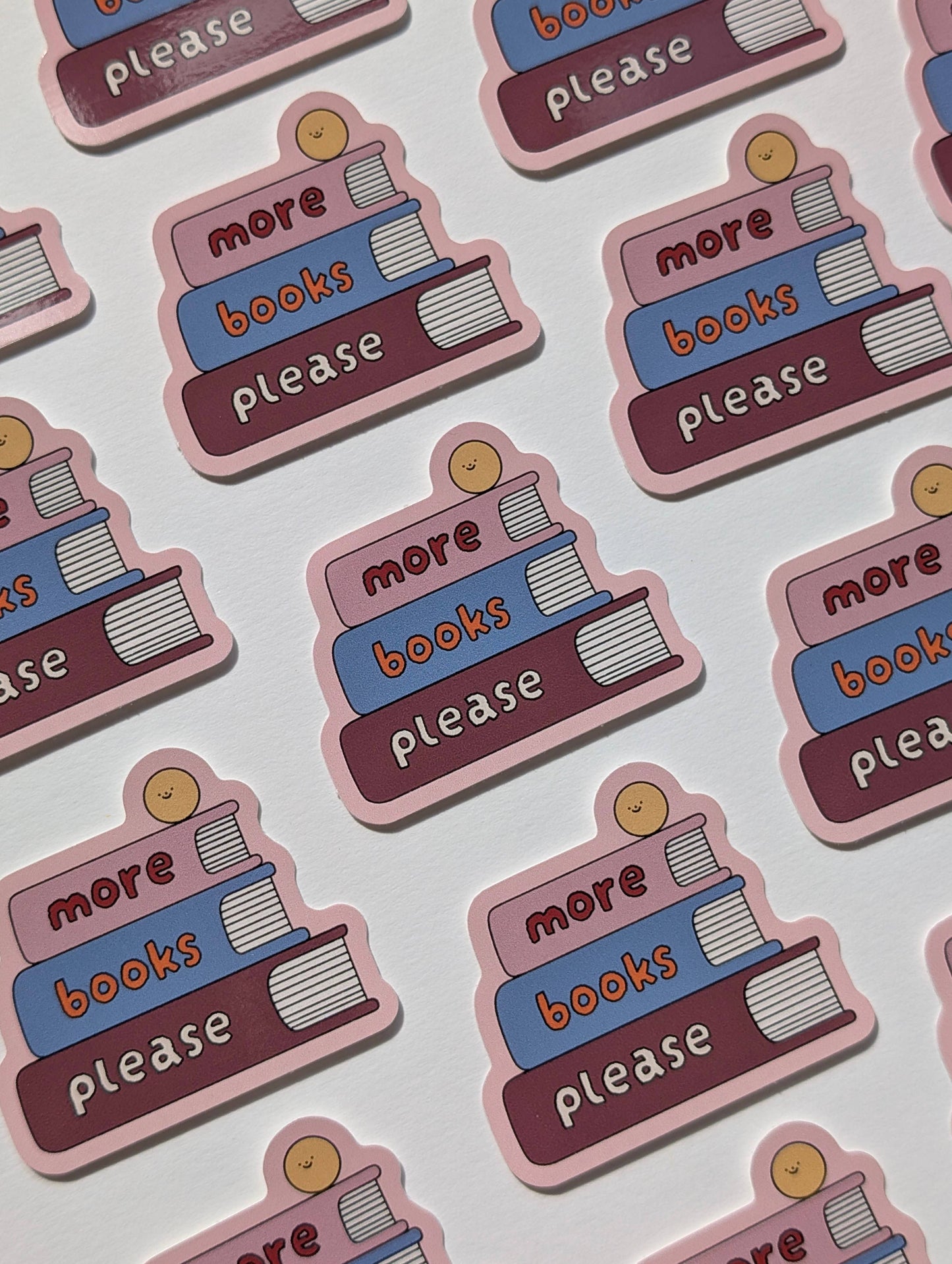 Sticker - Plus de livres, s'il vous plaît 