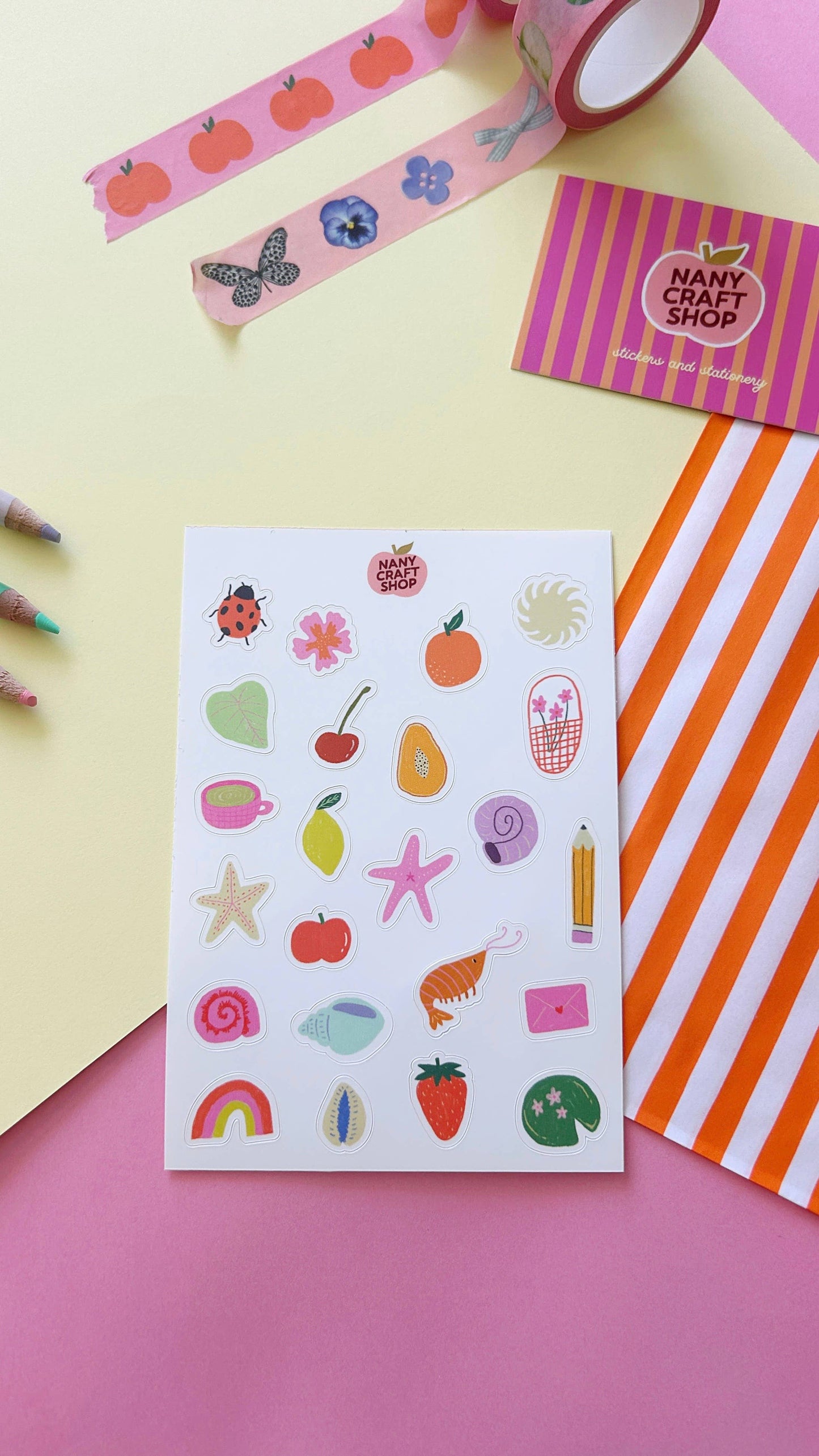Planche de stickers - Summer