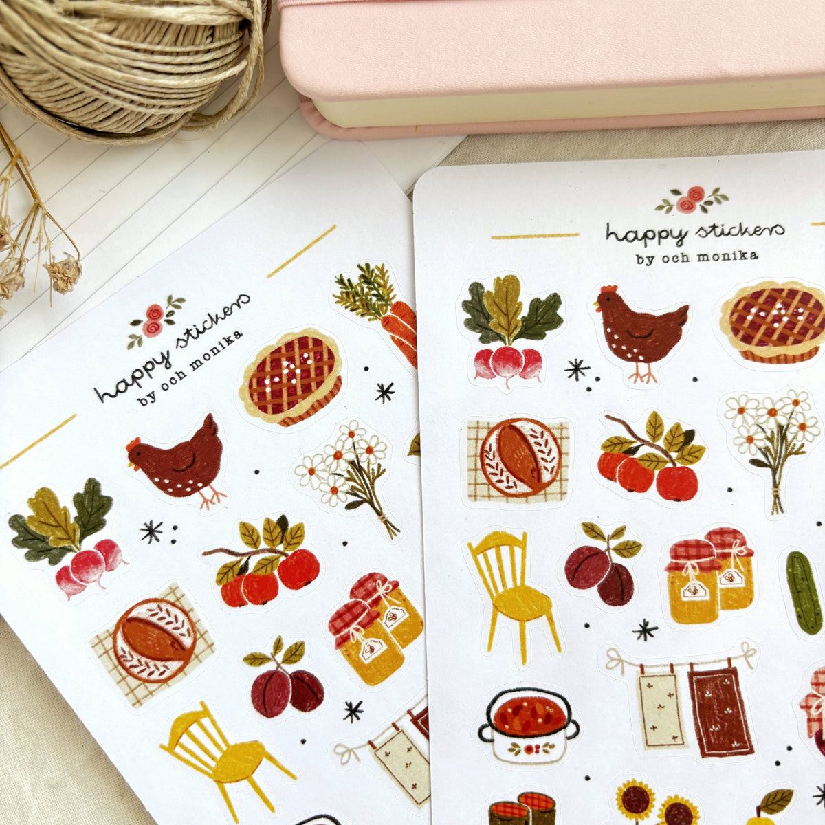 Planche de stickers - Campagne