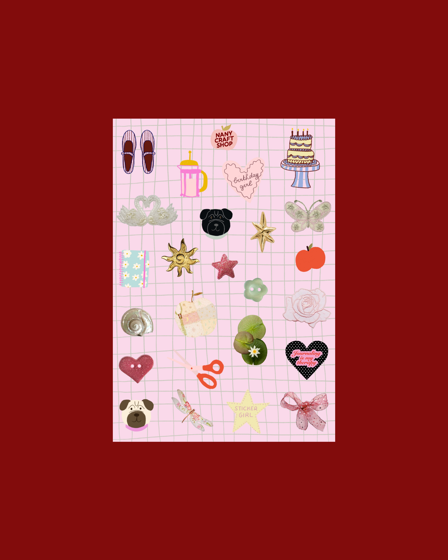 Planche de stickers - Nany