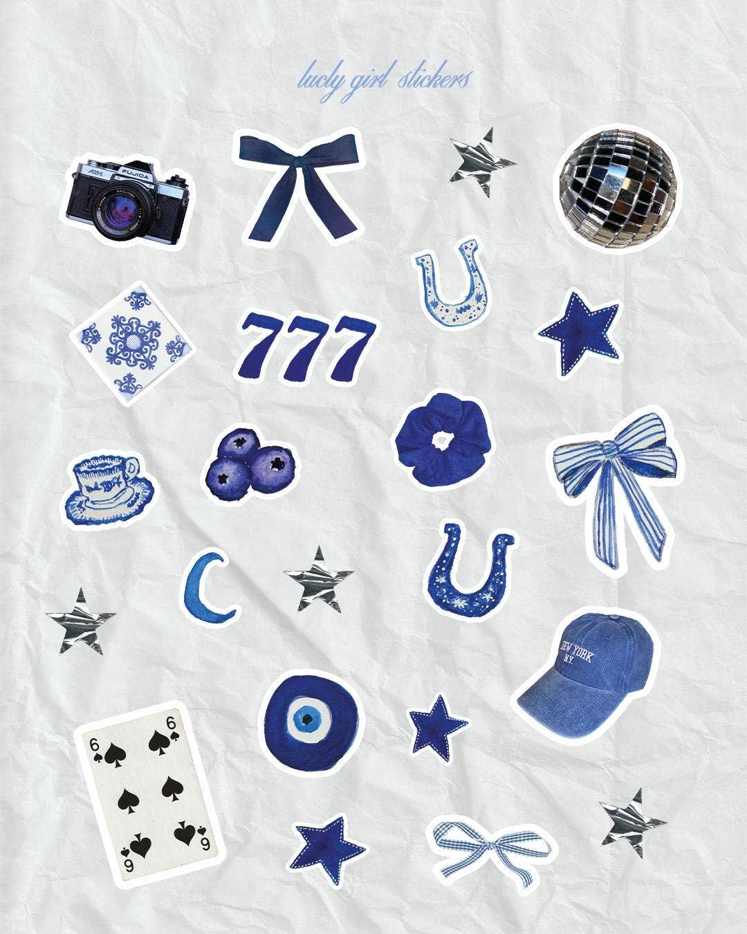 Planche de stickers - Lucky Girl