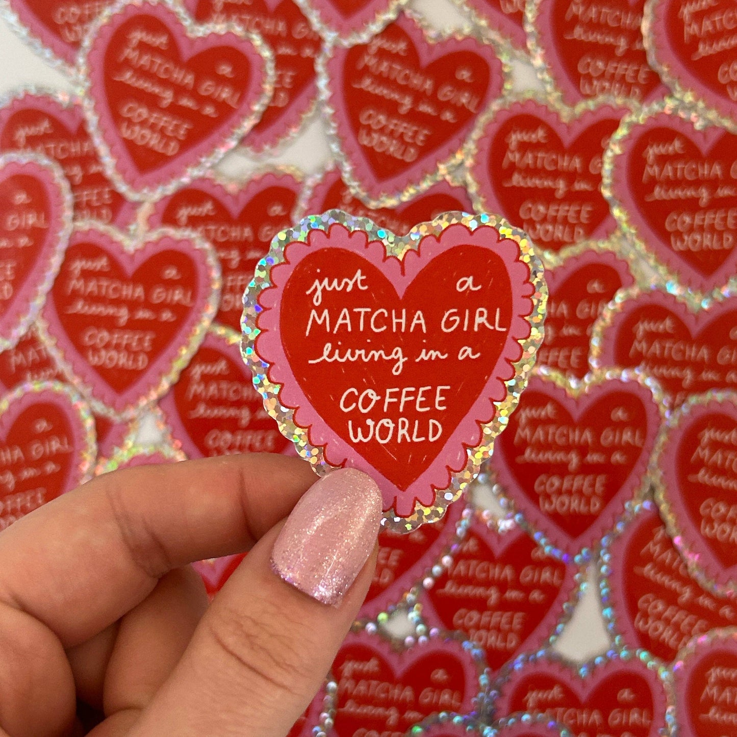 Sticker - Coeur Matcha