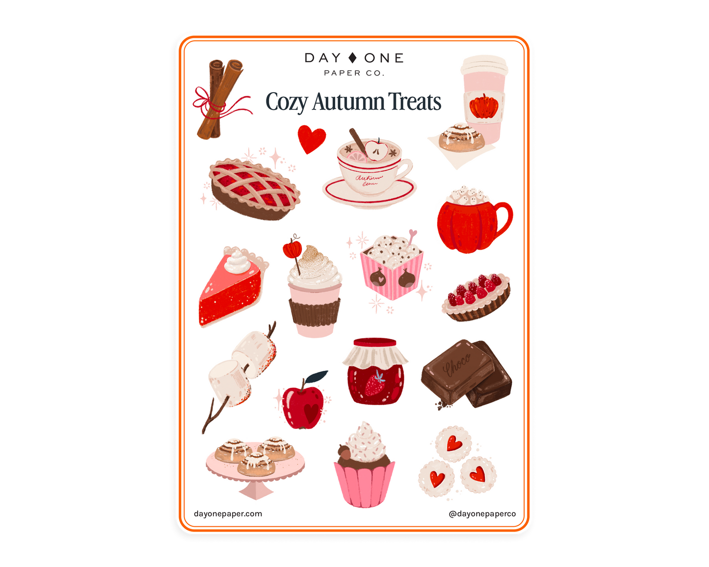 Planche de stickers - Goûter de Noël