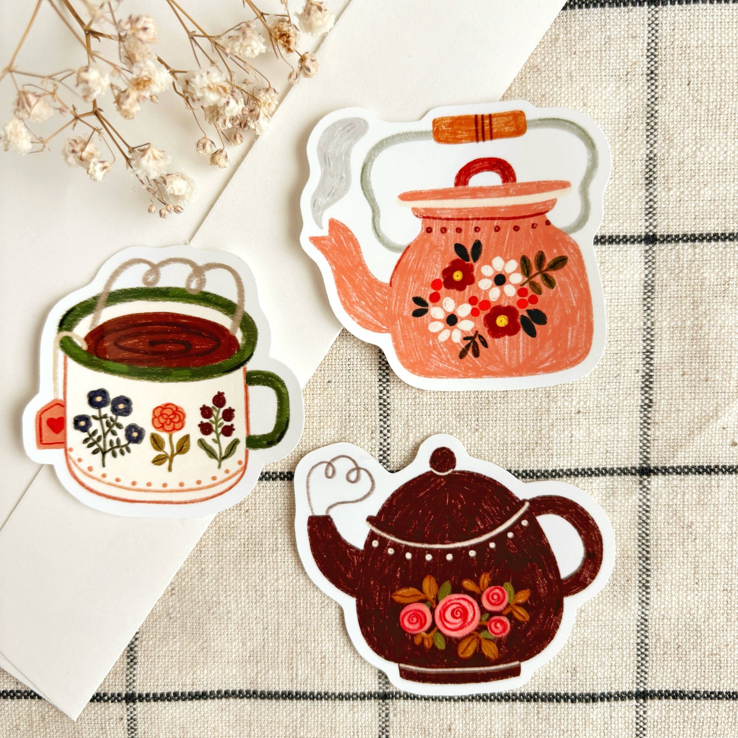 Lot de stickers - Time for Tea