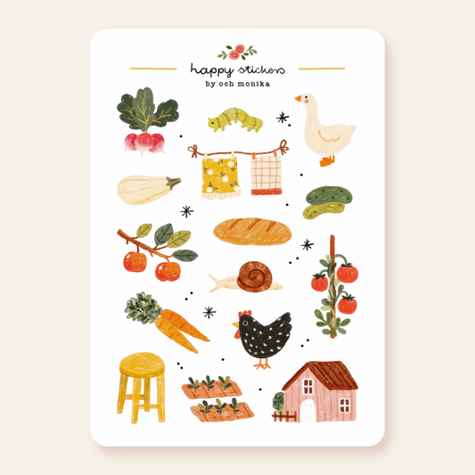 Planche de stickers - Campagne