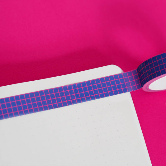 Washi Tape - Blue Grid