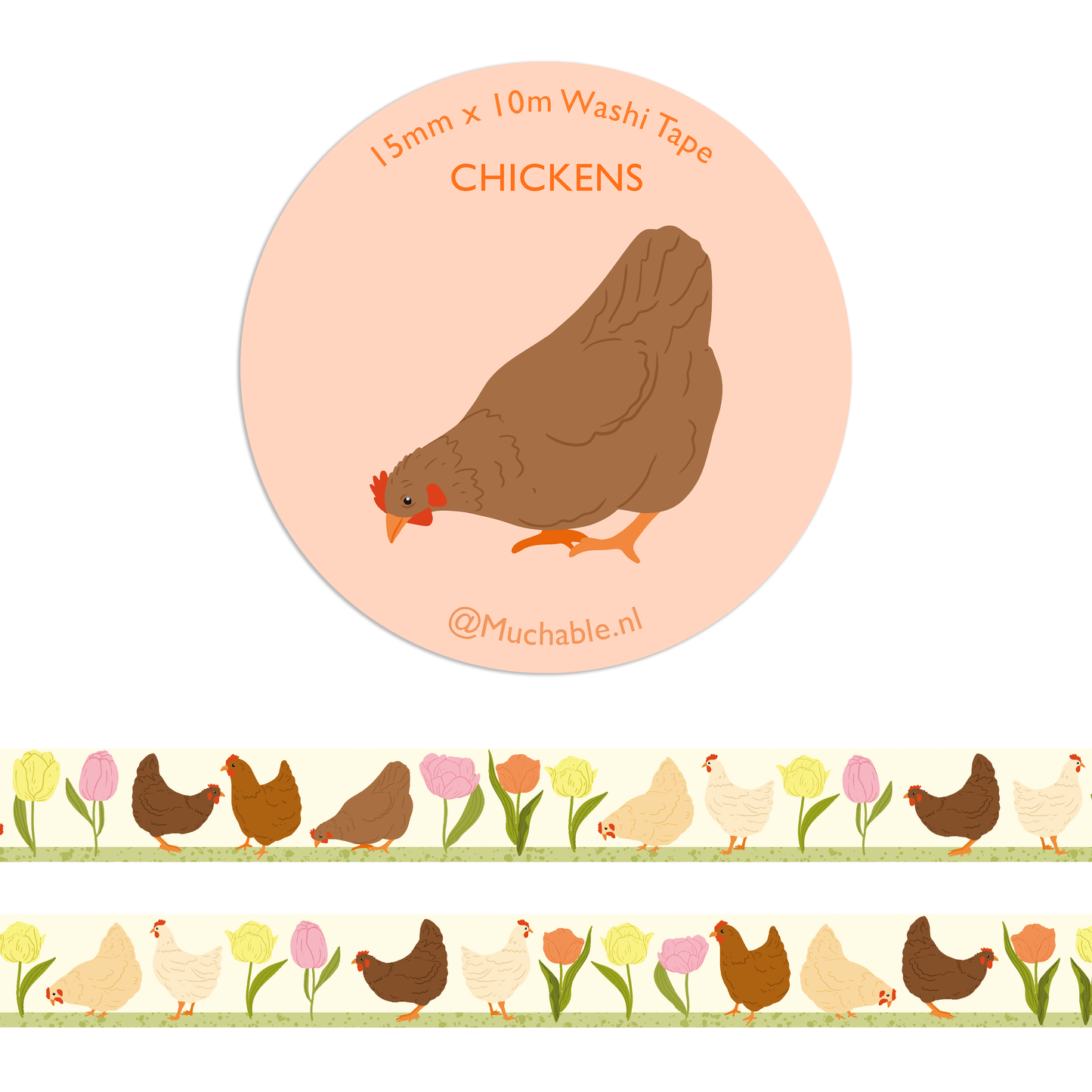 Washi Tape - Poules