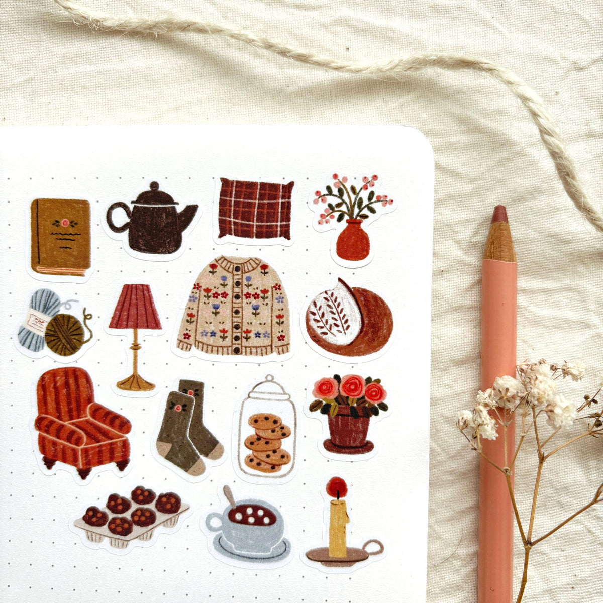 Planche de stickers - Maison Douillette