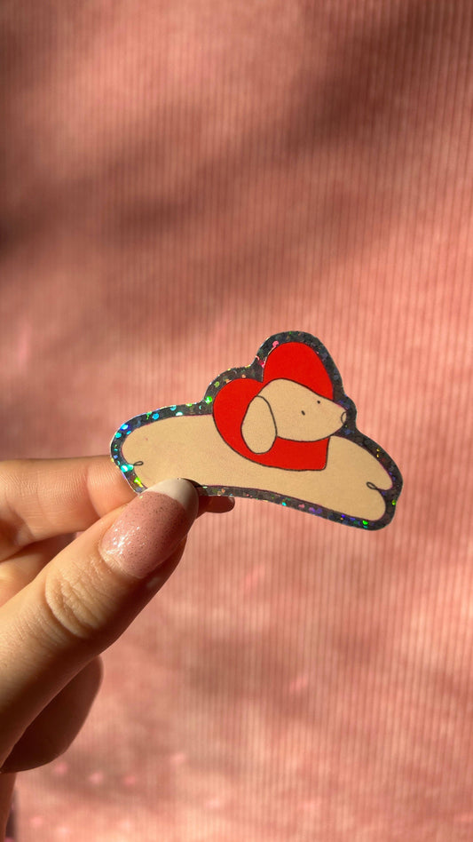 Sticker - Chien Coeur