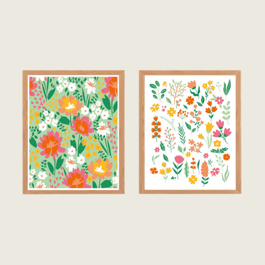 Peinture sur numéros - Petites fleurs sauvages