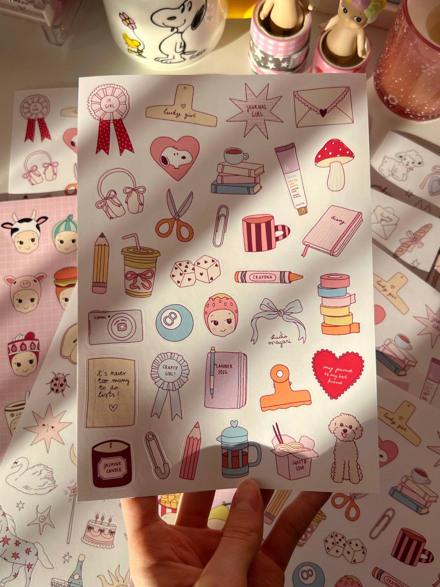 Planche de stickers - Cool Girl