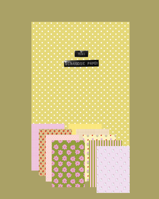 Mini Scrapbook Paper - Avril