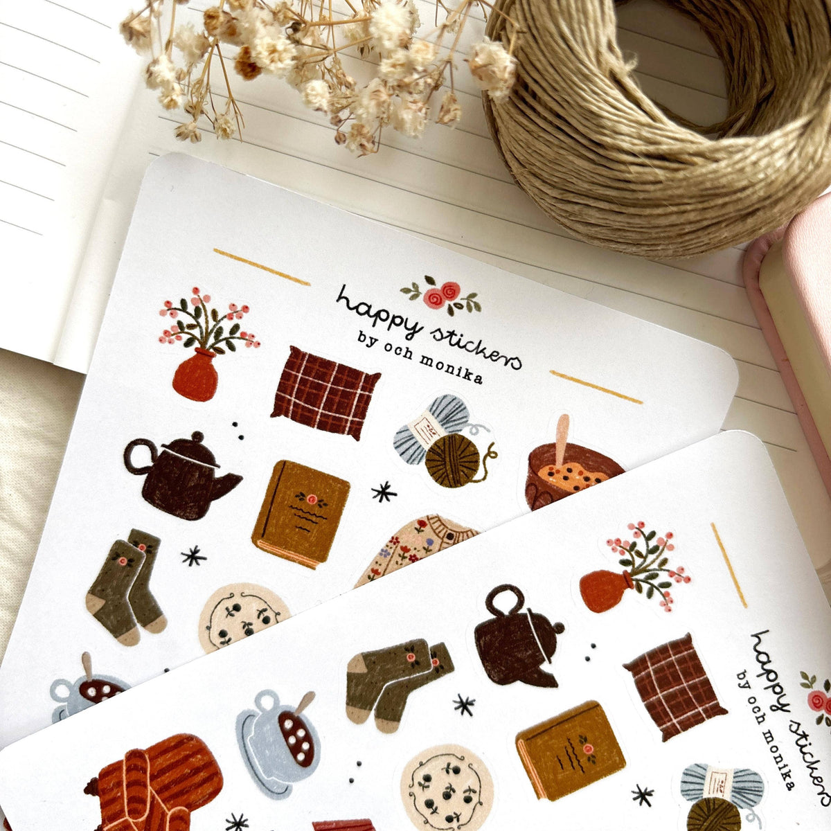 Planche de stickers - Maison Douillette