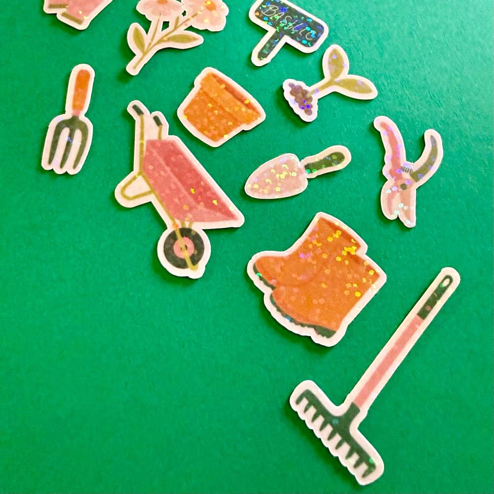 Lot de stickers - Jardinage