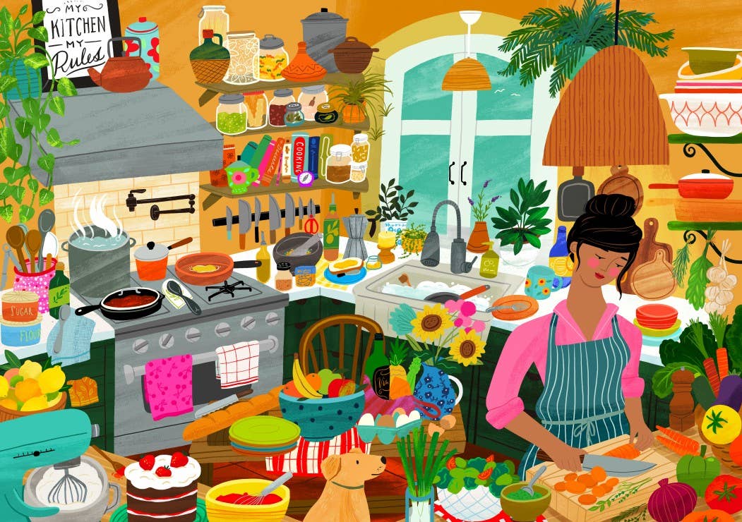 Puzzle 2000 pièces - Mon bonheur est dans la cuisine