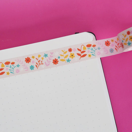 Washi Tape - Floral Flourish Light