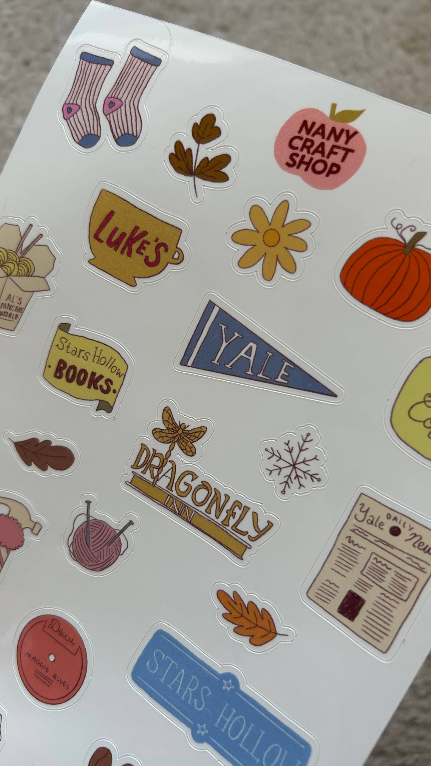 Planche de stickers - Gilmore Girl