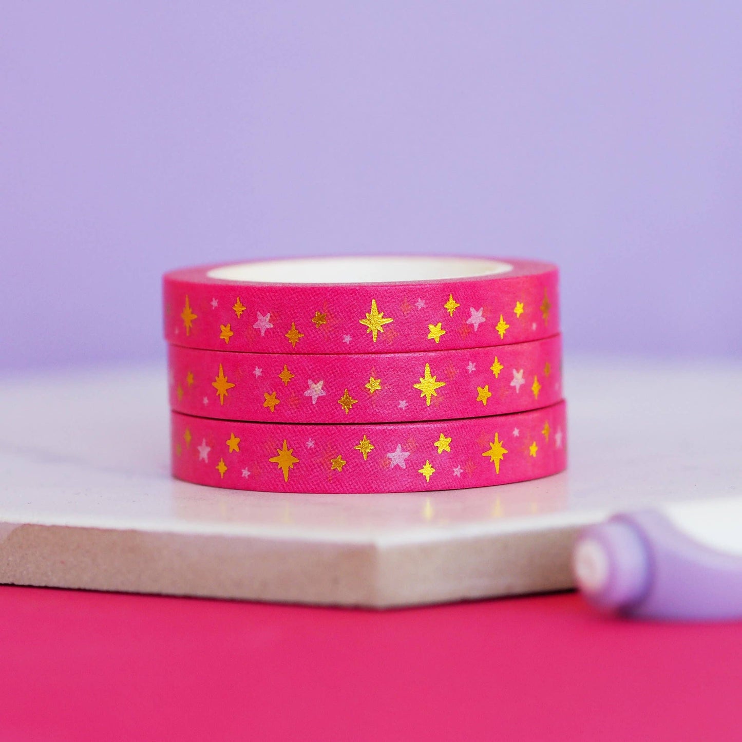 Washi Tape - Pink Stars