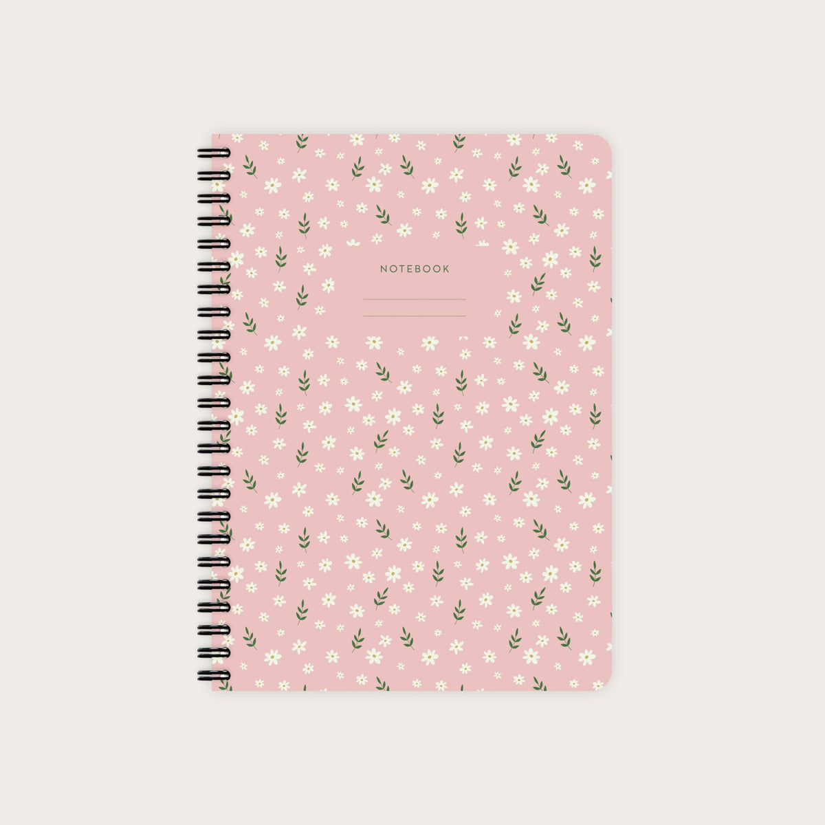 Carnet à spirale vierge - Floral bohème