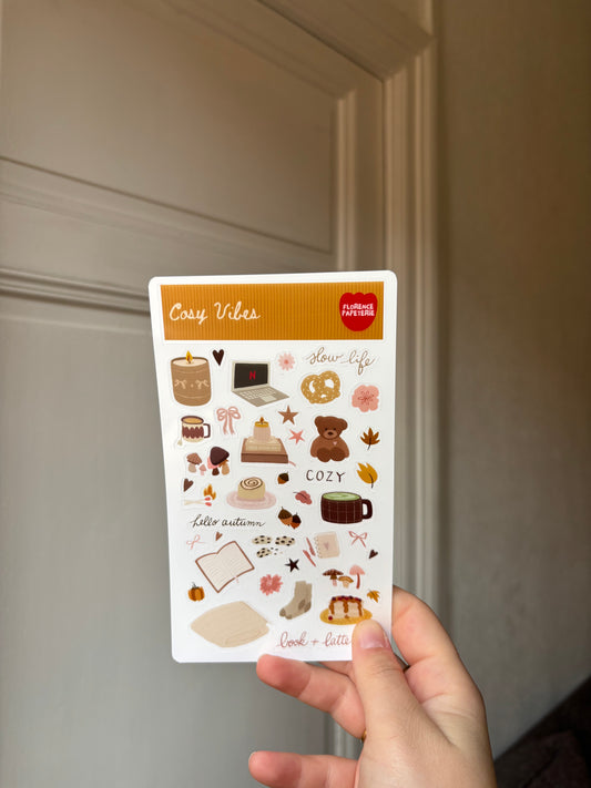 Planche de stickers - Cosy Vibes