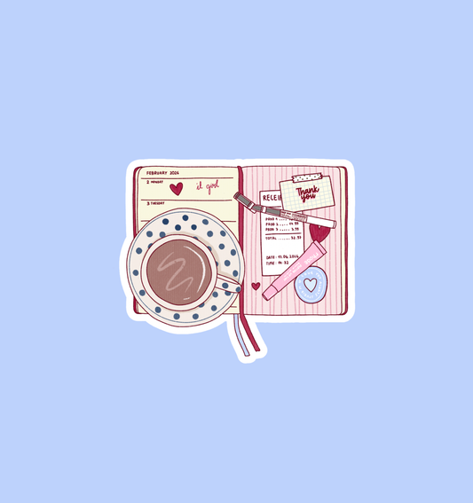 Sticker - Journal et Café