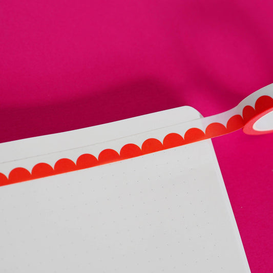 Washi Tape - Vagues Rouges