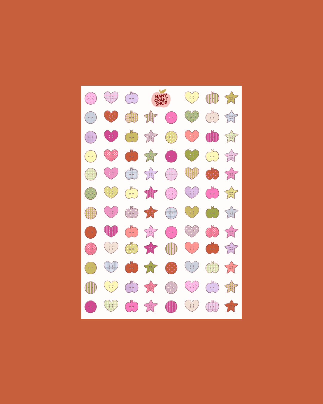 Planche de stickers - Mini Boutons