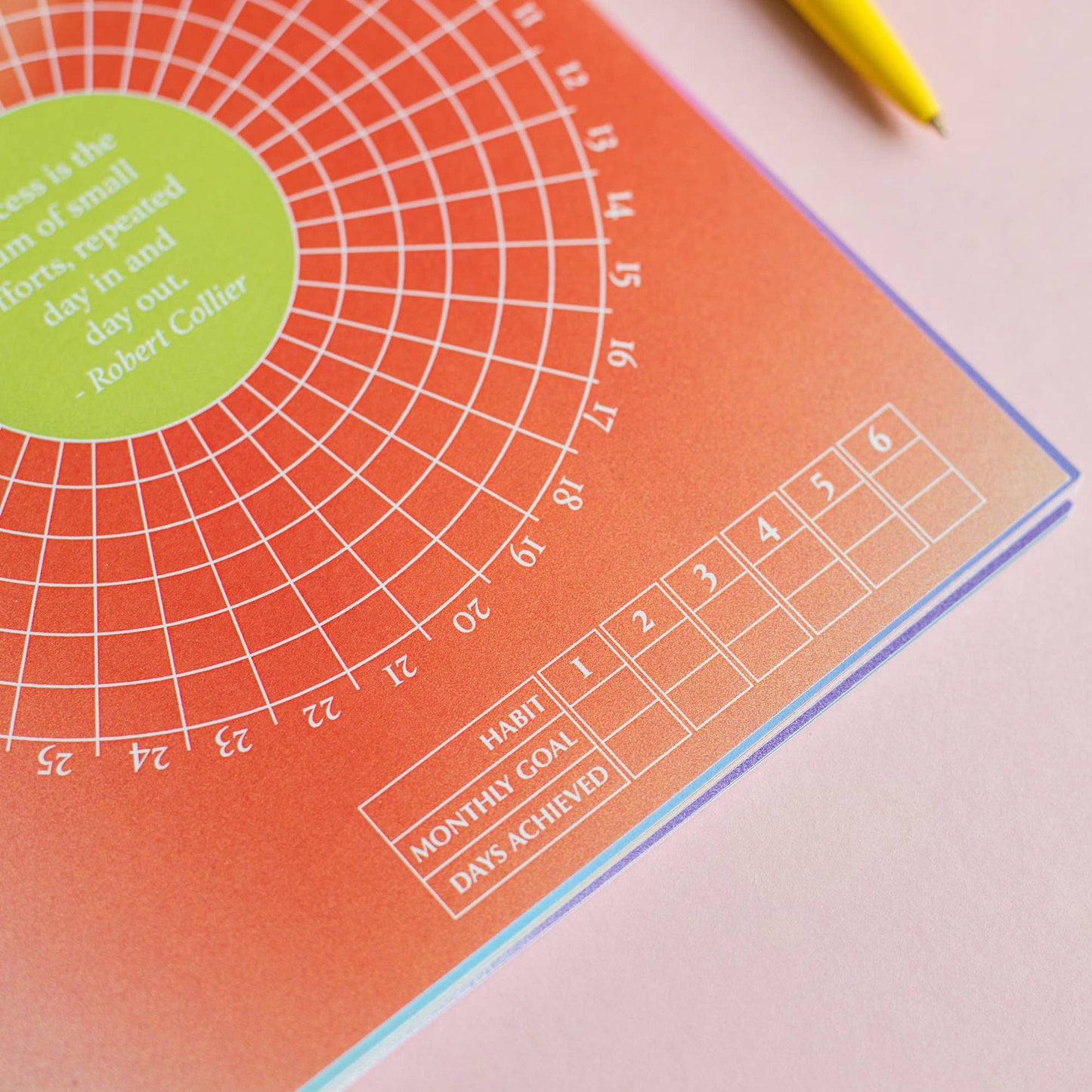 Habit Tracker 12 mois - Organic