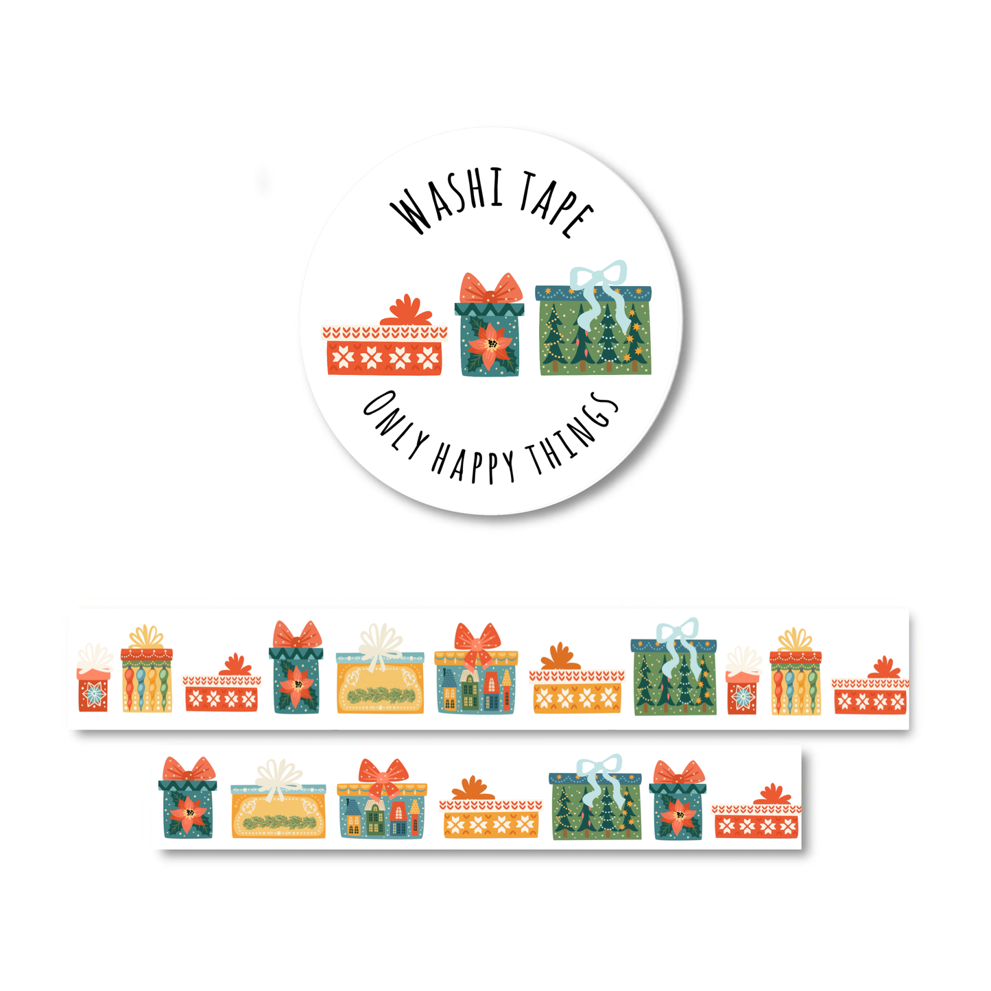 Washi Tape - Cadeaux de Noël