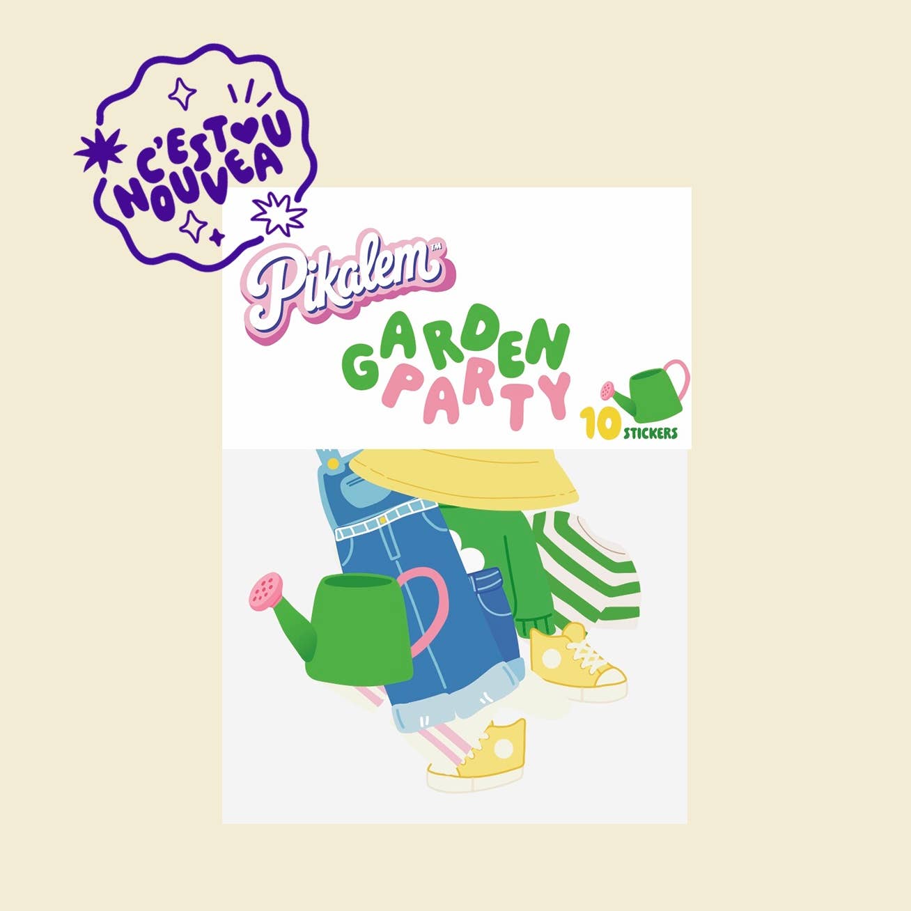 Lot de stickers - Garden Party