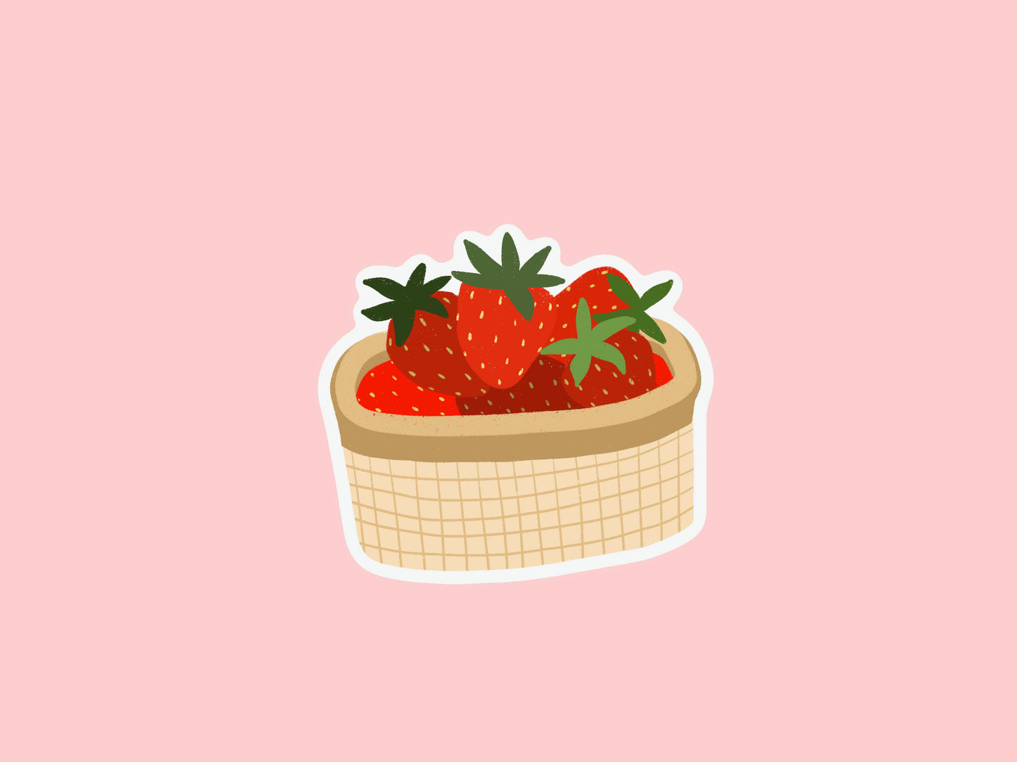 Sticker - Fraises du marché