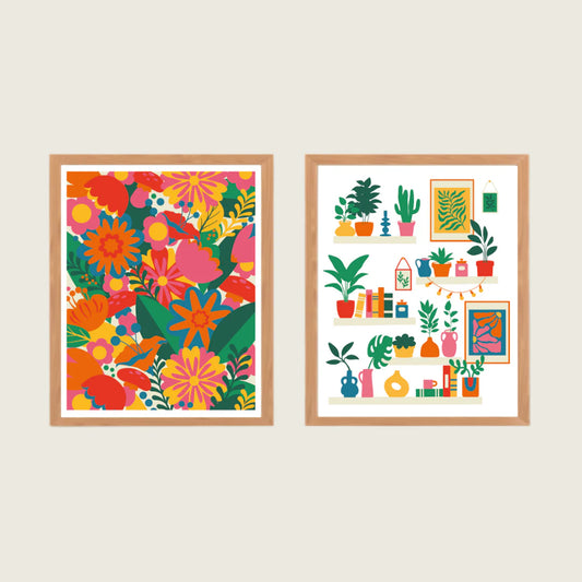 Peinture sur numéros - Jardins