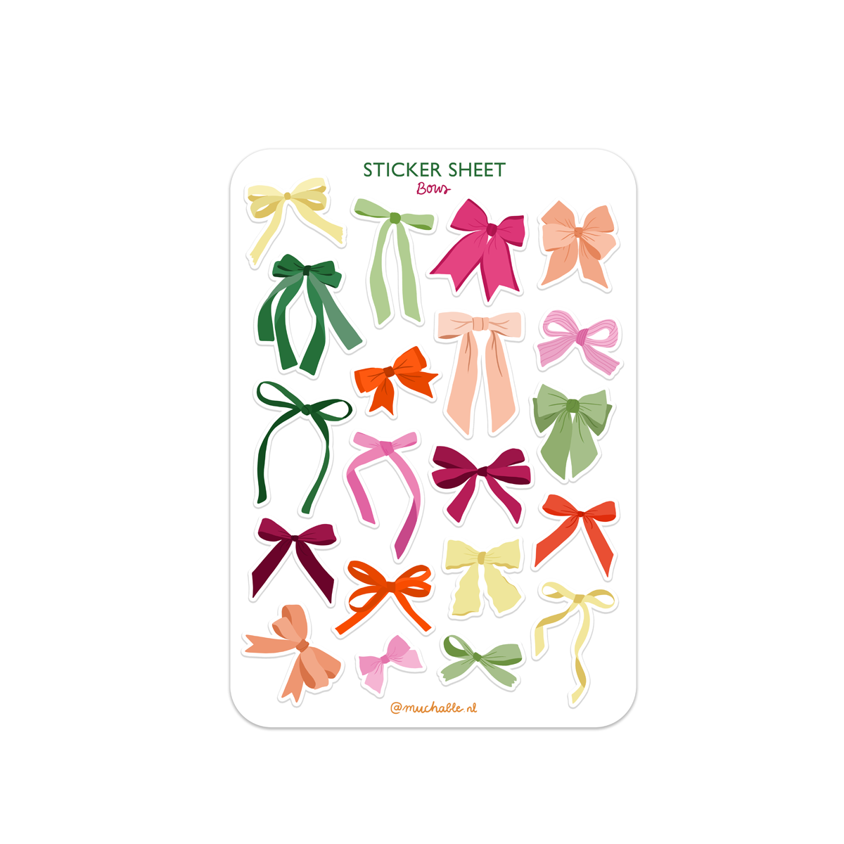 Planche de stickers - Noeuds