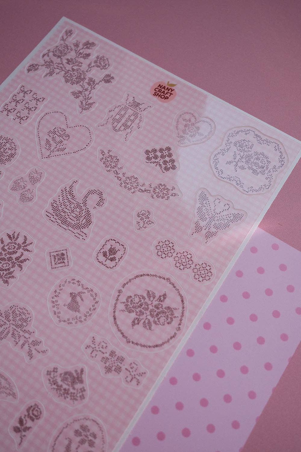 Planche de stickers - Broderie
