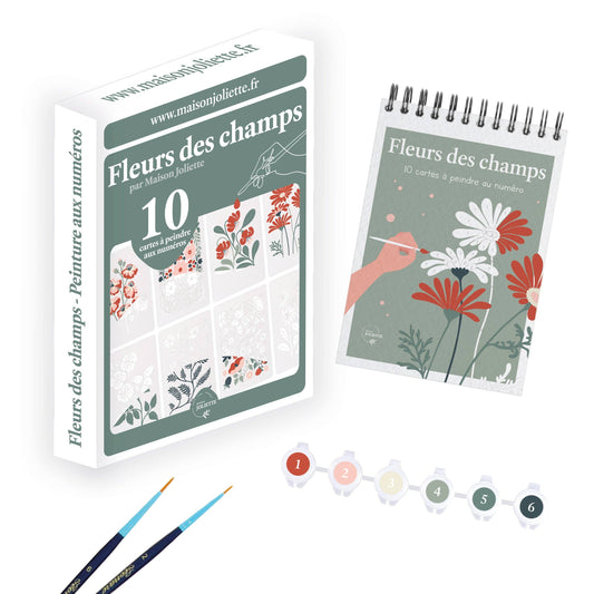 Peinture aux numéros - Fleurs des champs