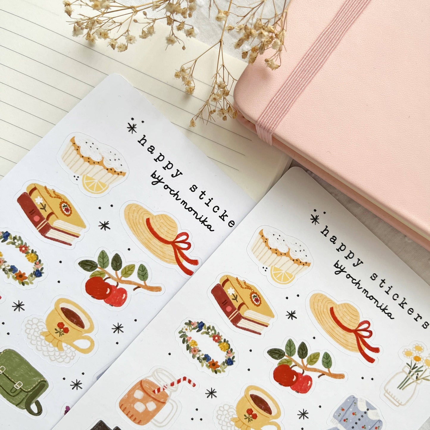 Planche de stickers - Fin d'été