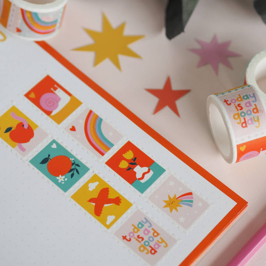 Washi Tape - Tampon Vibrant
