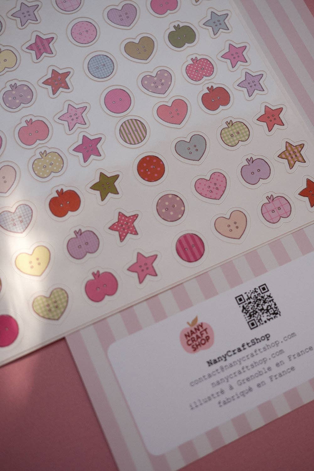 Planche de stickers - Mini Boutons