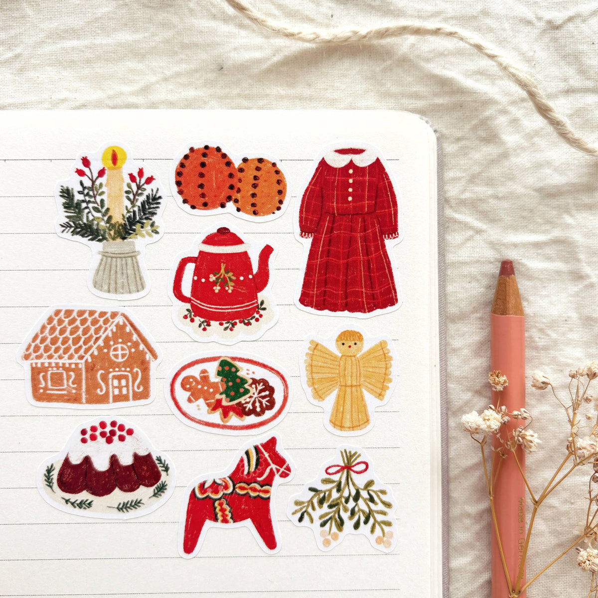 Planche de stickers - Temps de Noël