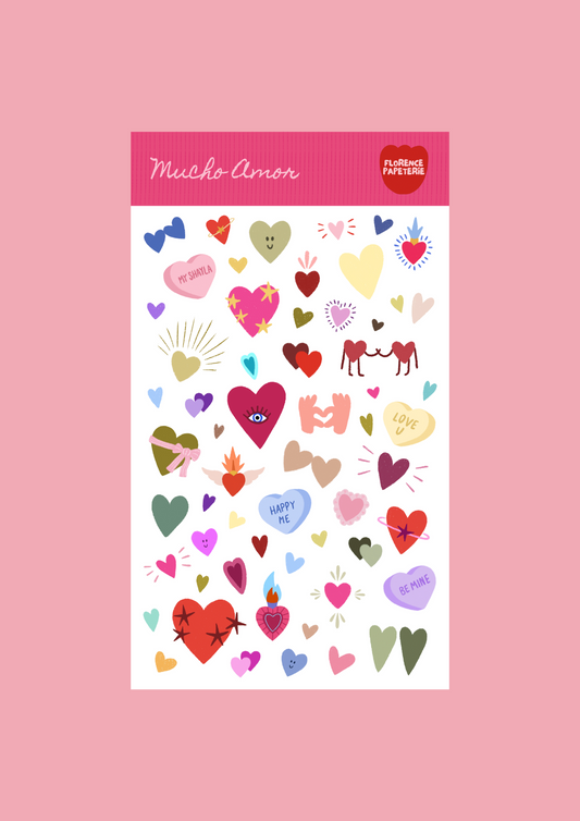 Planche de stickers - Mucho Amor