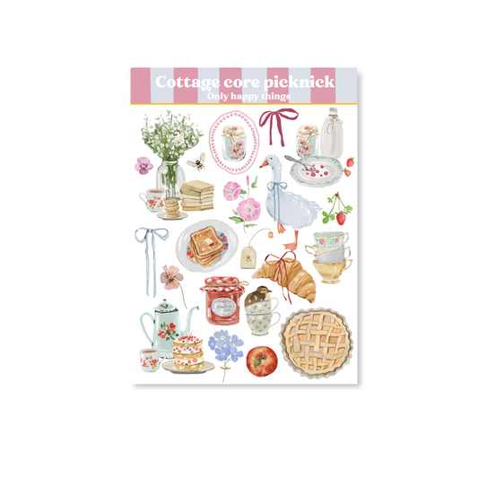 Planche de stickers - Cottage Picnic