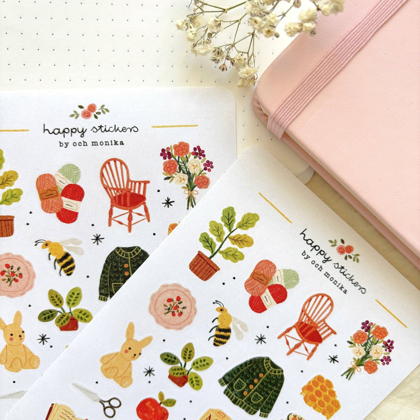 Planche de stickers - Douce après-midi